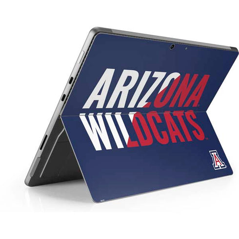 University of Arizona Wildcats Logo Split Blue Surface Pro 8 Skin